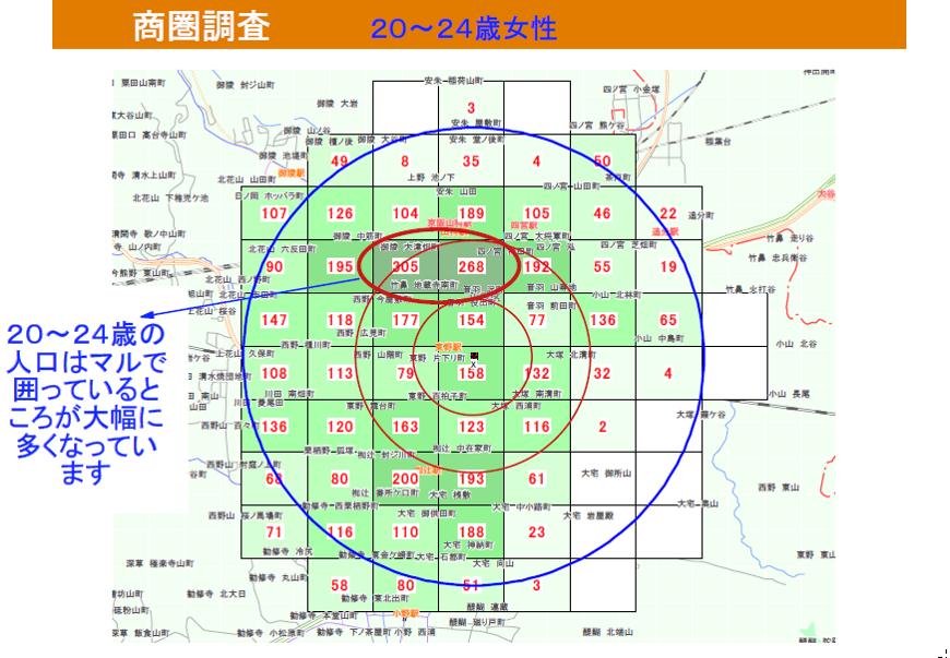 商圏分析画像サンプル