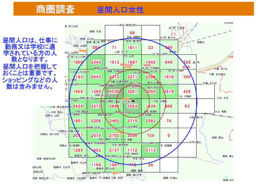 商圏分析画像サンプル